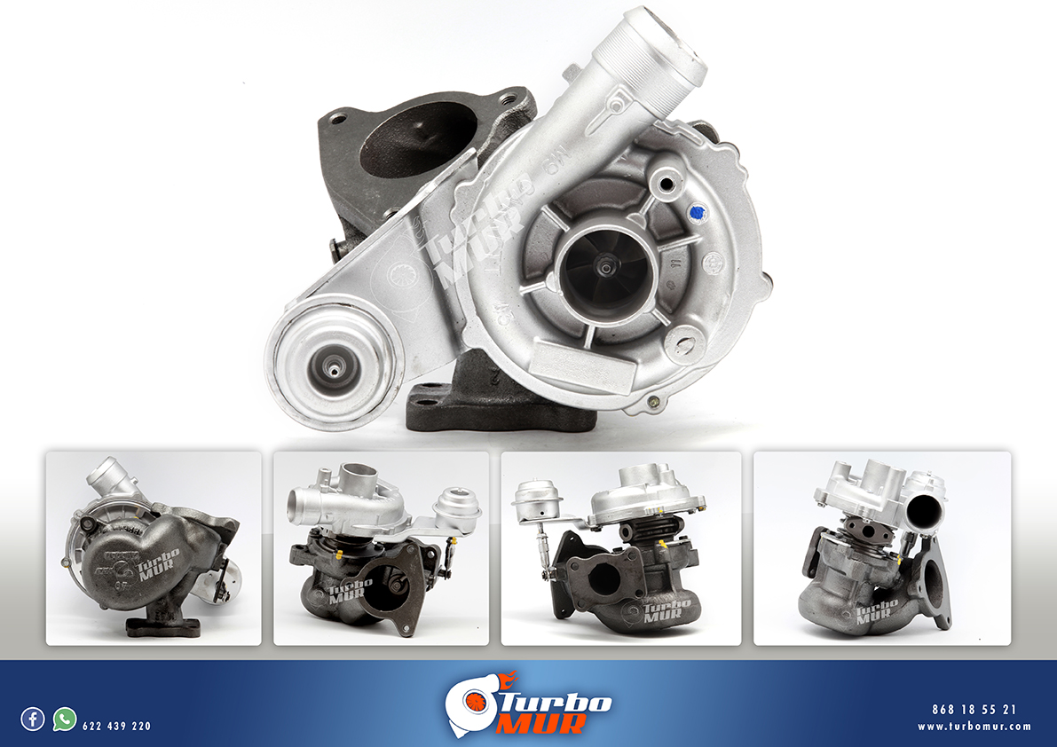 Turbomur - TURBO DE INTERCAMBIO JUNTAS INCLUIDAS FIAT SCUDO ULYSSE 2.0 JTD 80 KW 706978 706978-5001S 9634521180 PEUGEOT EXPERT 2.0 HDI – 80 KW / 109 PS, DW 10ATED 2S DW10BTED DW10ATED4 713667 706978